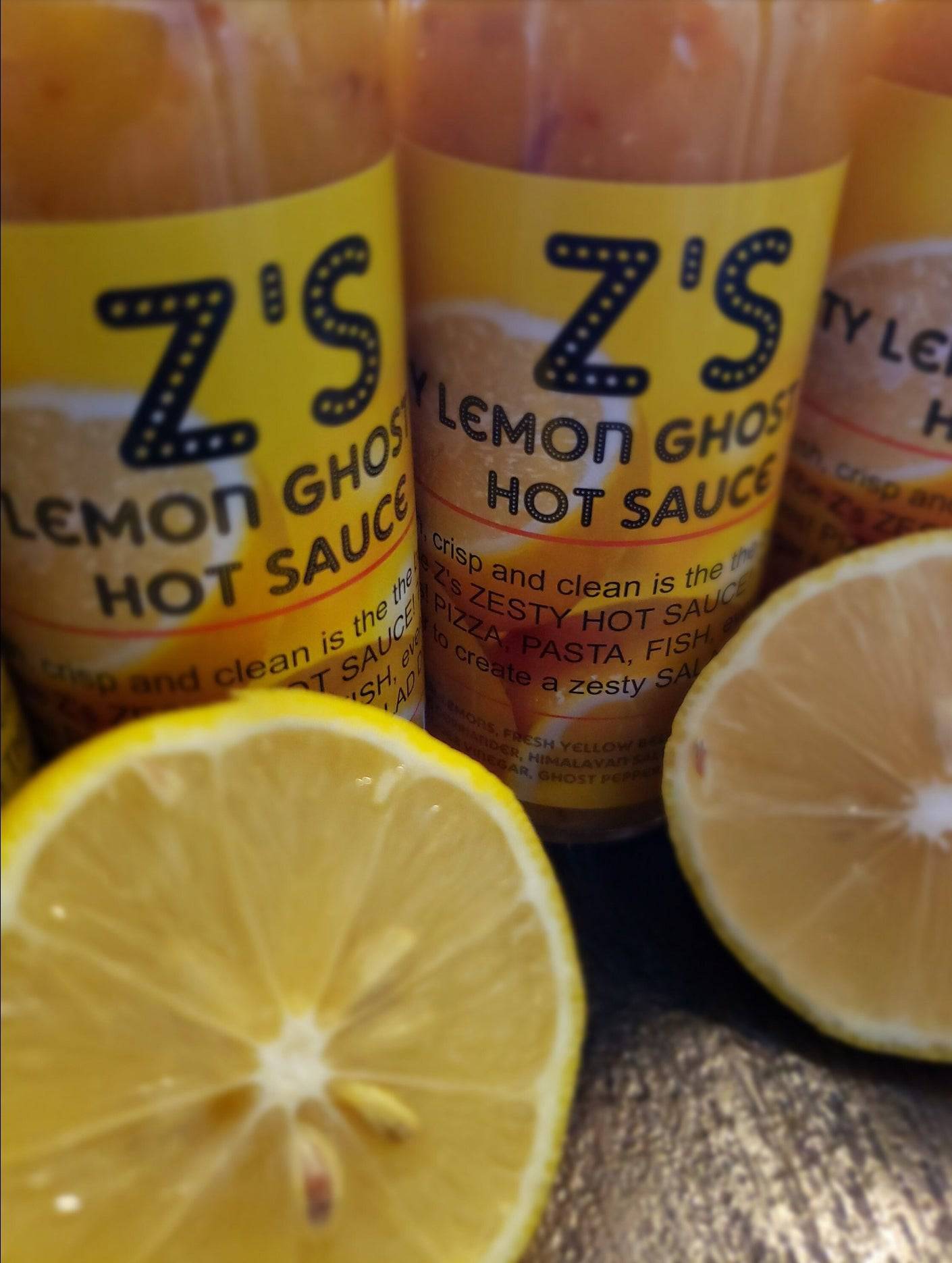 Zesty Lemon Ghost Sauce. Great in the white meats, chicken, fish, shrimp, crab, lobster and MORE!