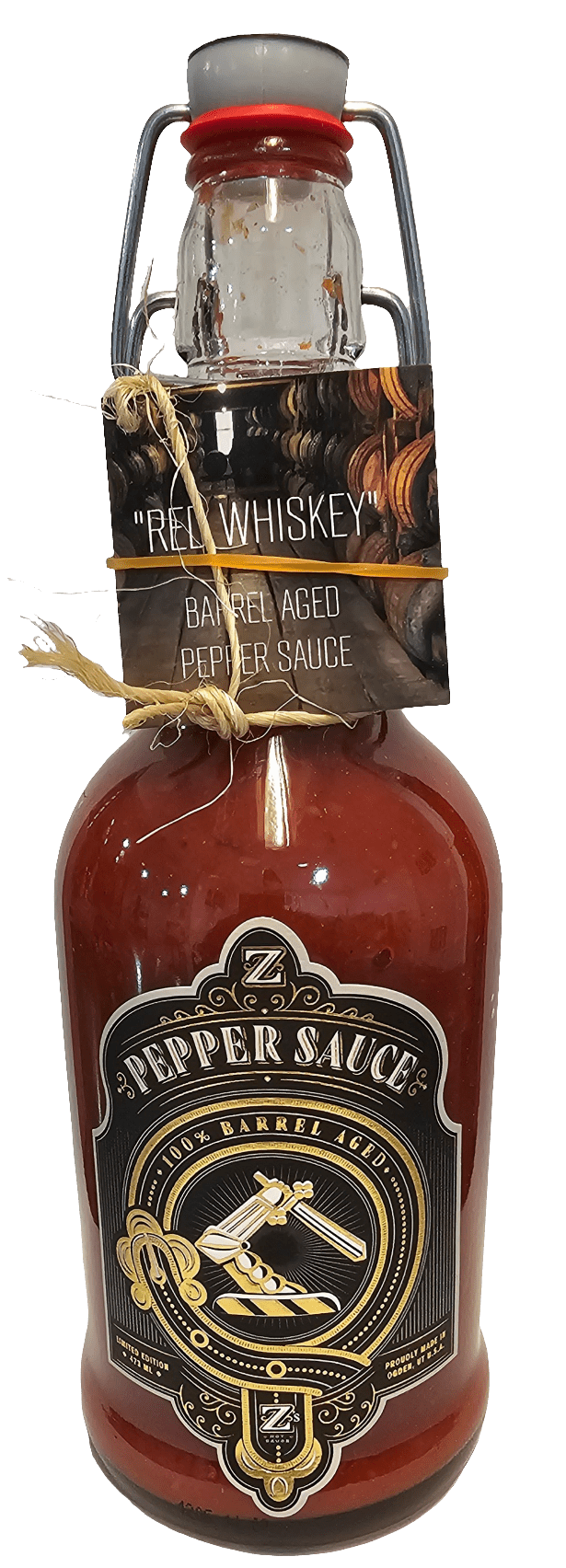 Red Whiskey Barrel Aged Pepper Sauce - Z's Hot Sauce