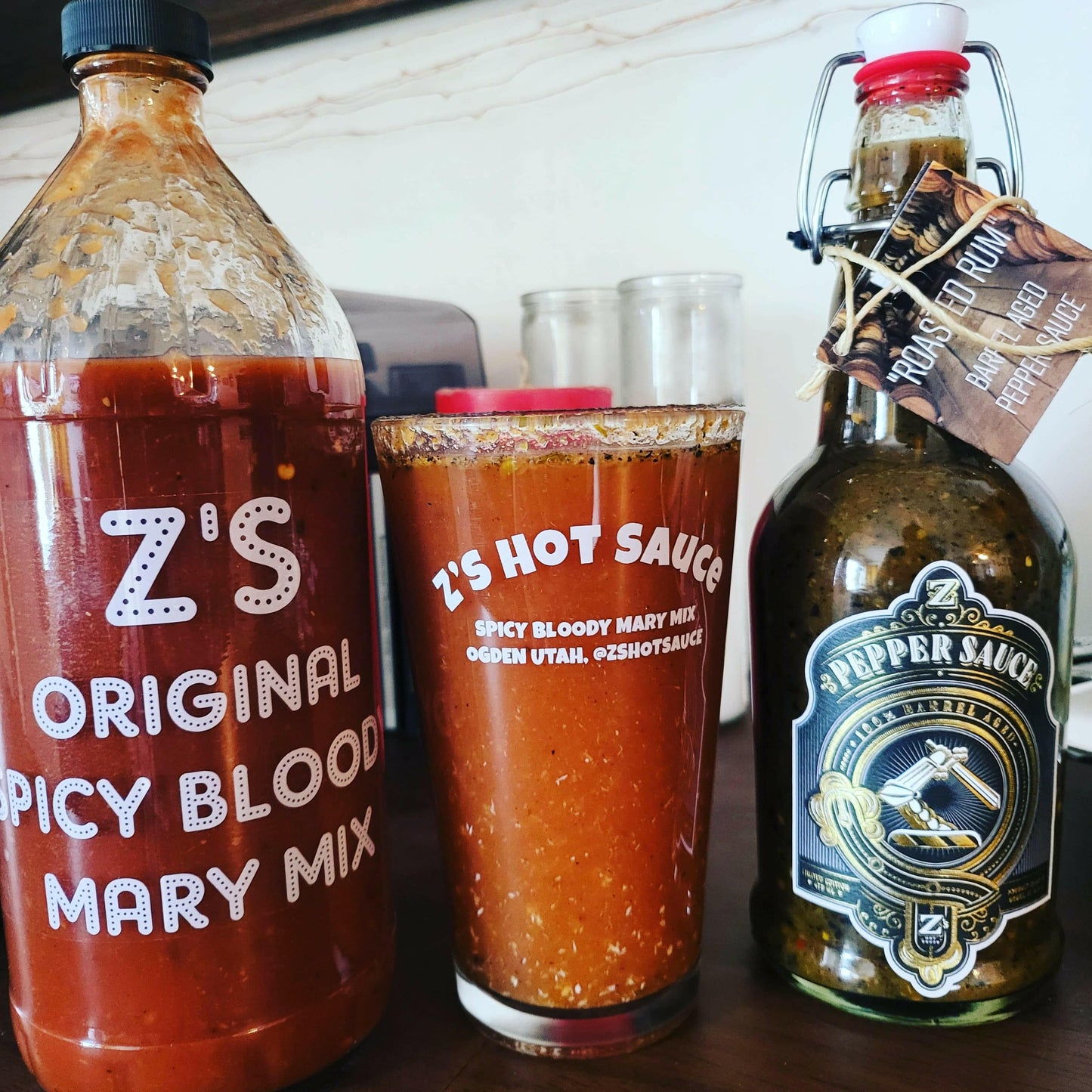 Bloody Mary Mix Spicy Double Gold Award Winner.