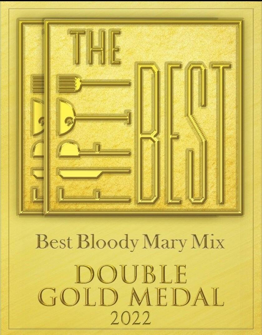 Bloody Mary Mix Spicy Double Gold Award Winner.