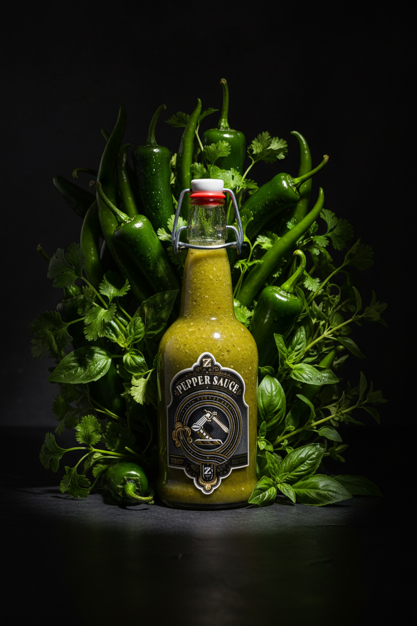 Green Hot Sauce 16 oz Flip-Top Bottle – Z's Hot Sauce | Tomatillo Jalapeño Serrano