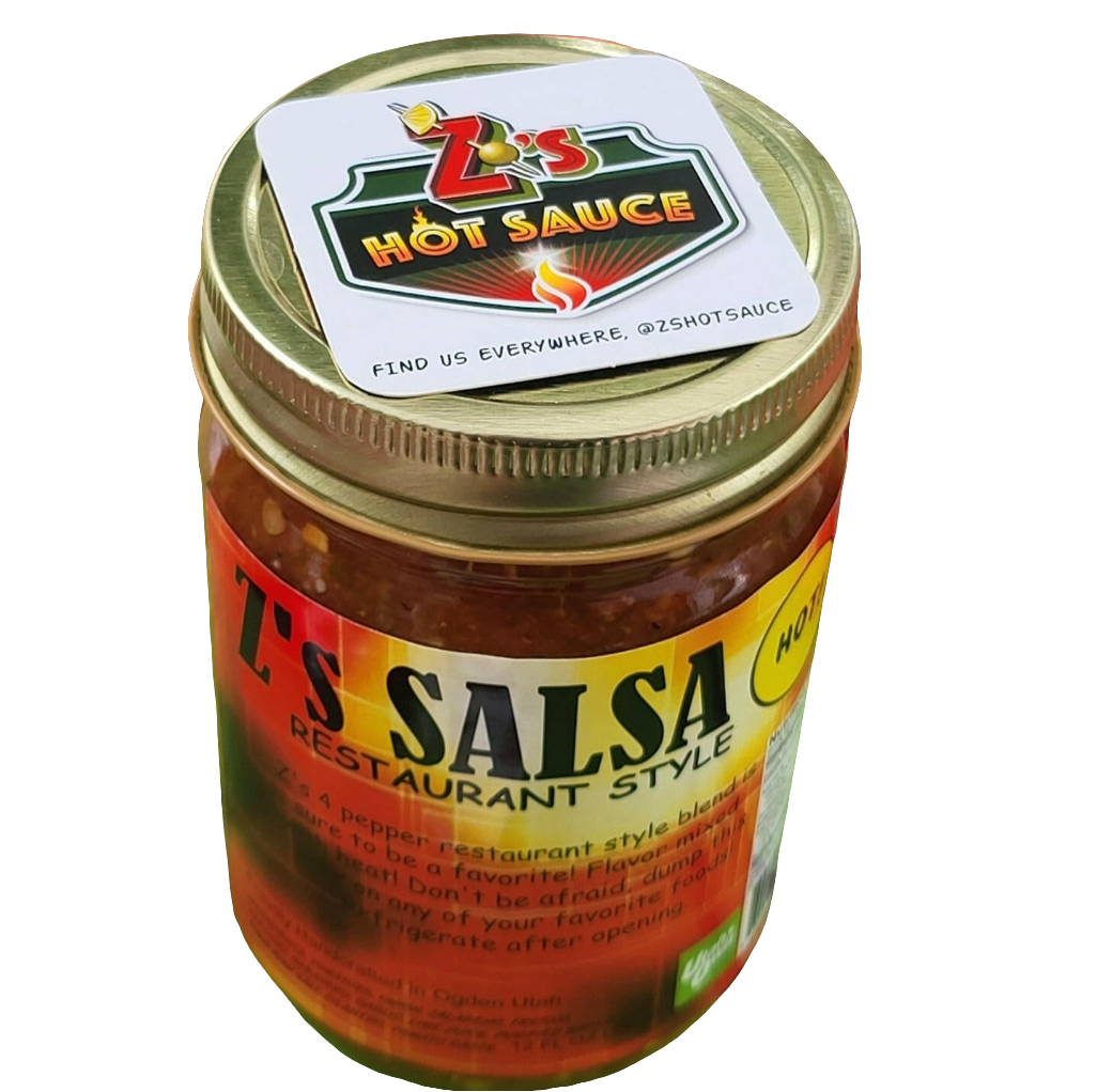 Salsa 4 Pepper Blend HOT - Z's Hot Sauce