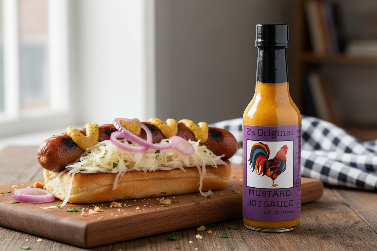 Bratwurst with Spicy Mustard