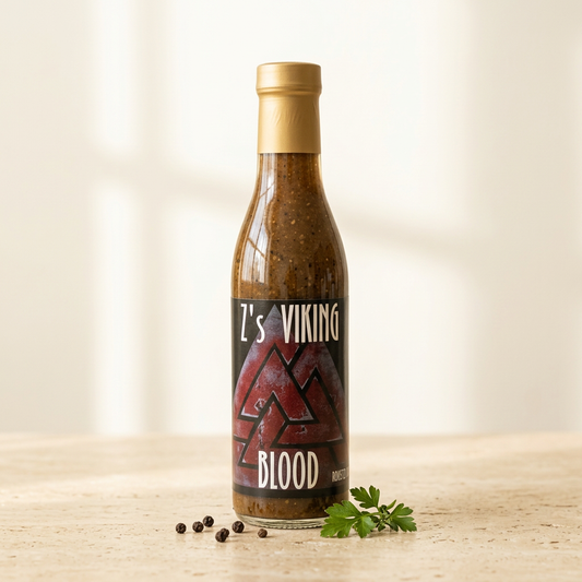 Brighter sauce bottle photo with a warm ivory background