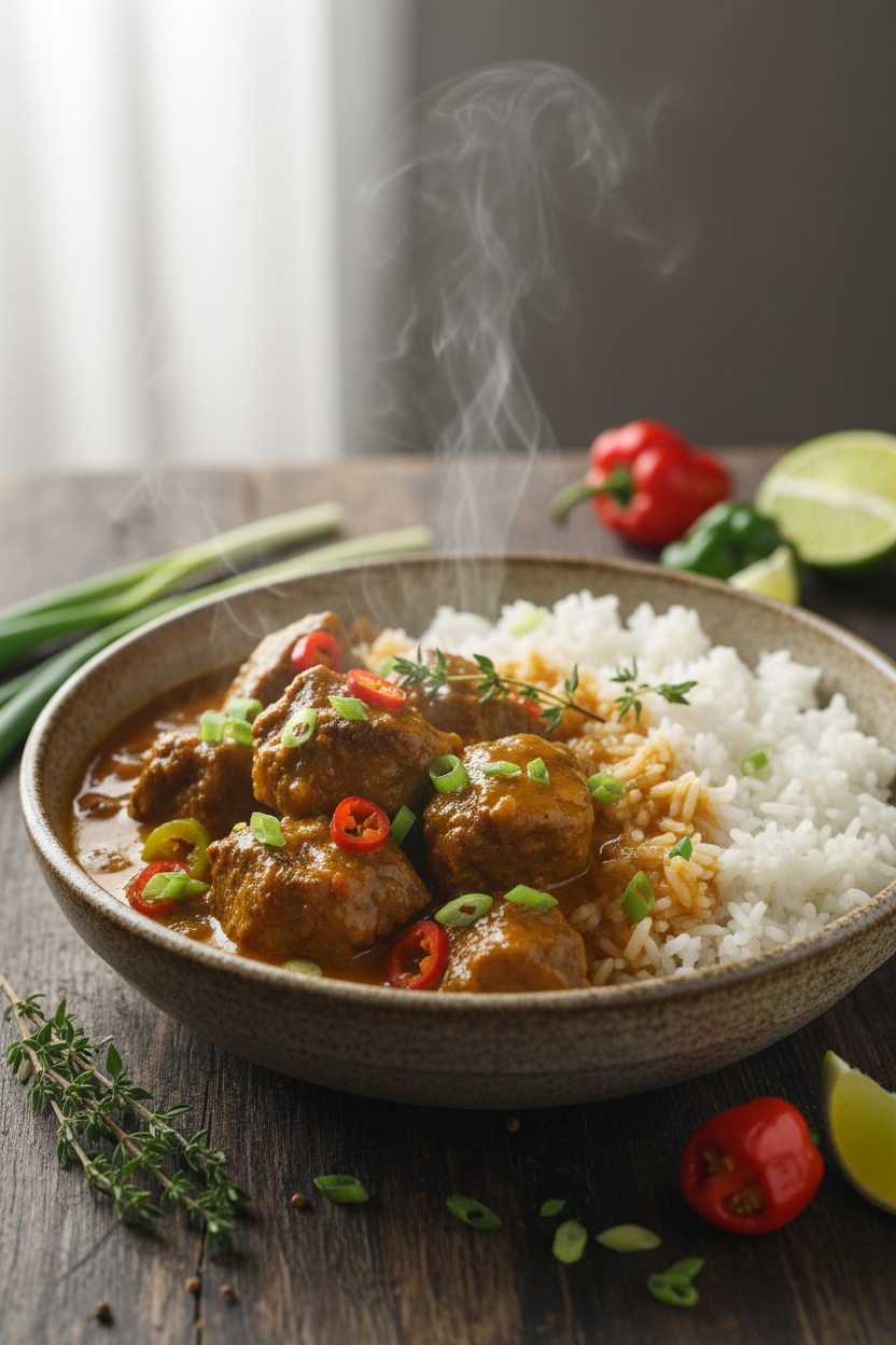 Caribbean Stew with Scotch Bonnet