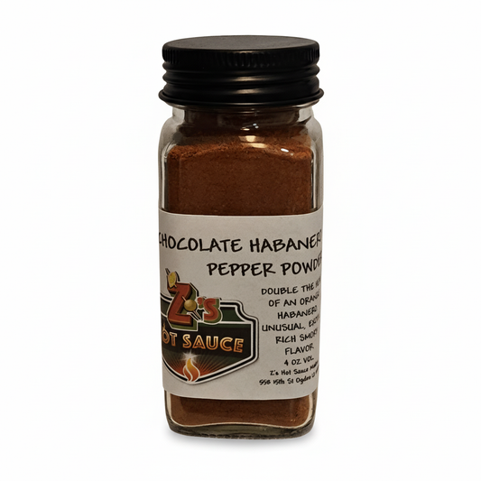 Chocolate Habanero Pepper Powder - White Background