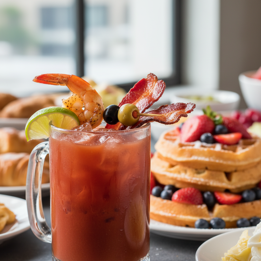 Deluxe Bloody Mary - Candied Bacon, Jumbo Shrimp