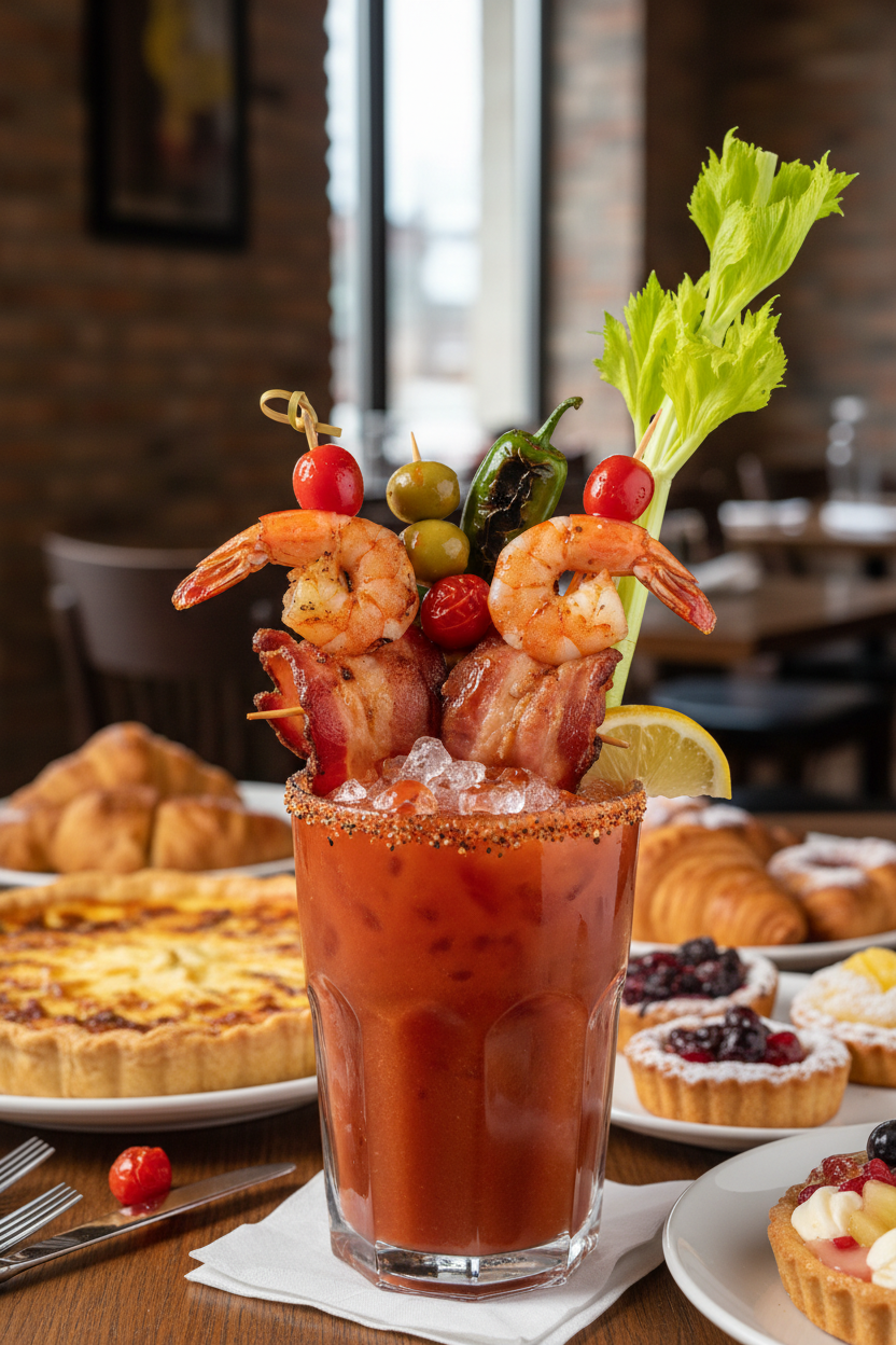 Epic Bloody Mary - Bacon-Wrapped Shrimp