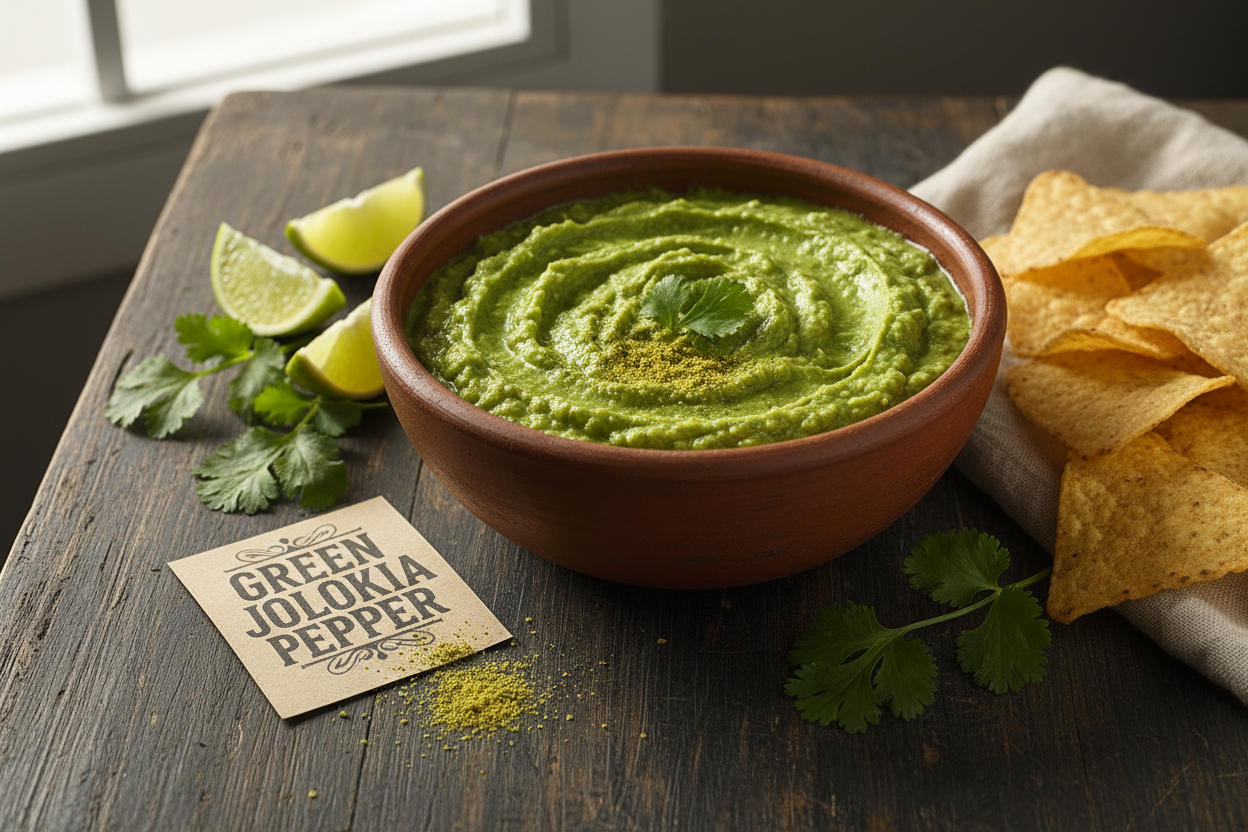 Green Salsa Verde with Ghost Pepper