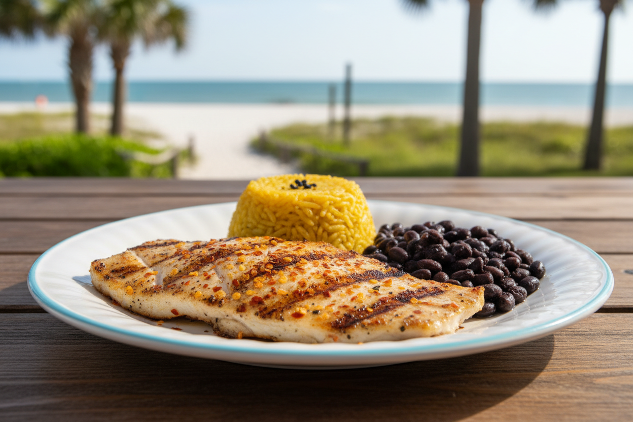 Grilled Grouper with Datil Pepper