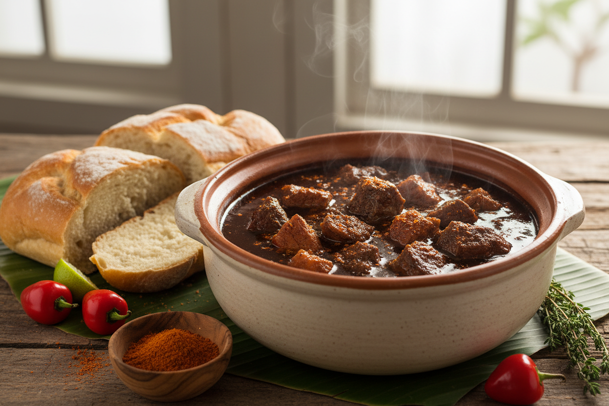 Guyanese Pepperpot with Cherry Wiri Wiri