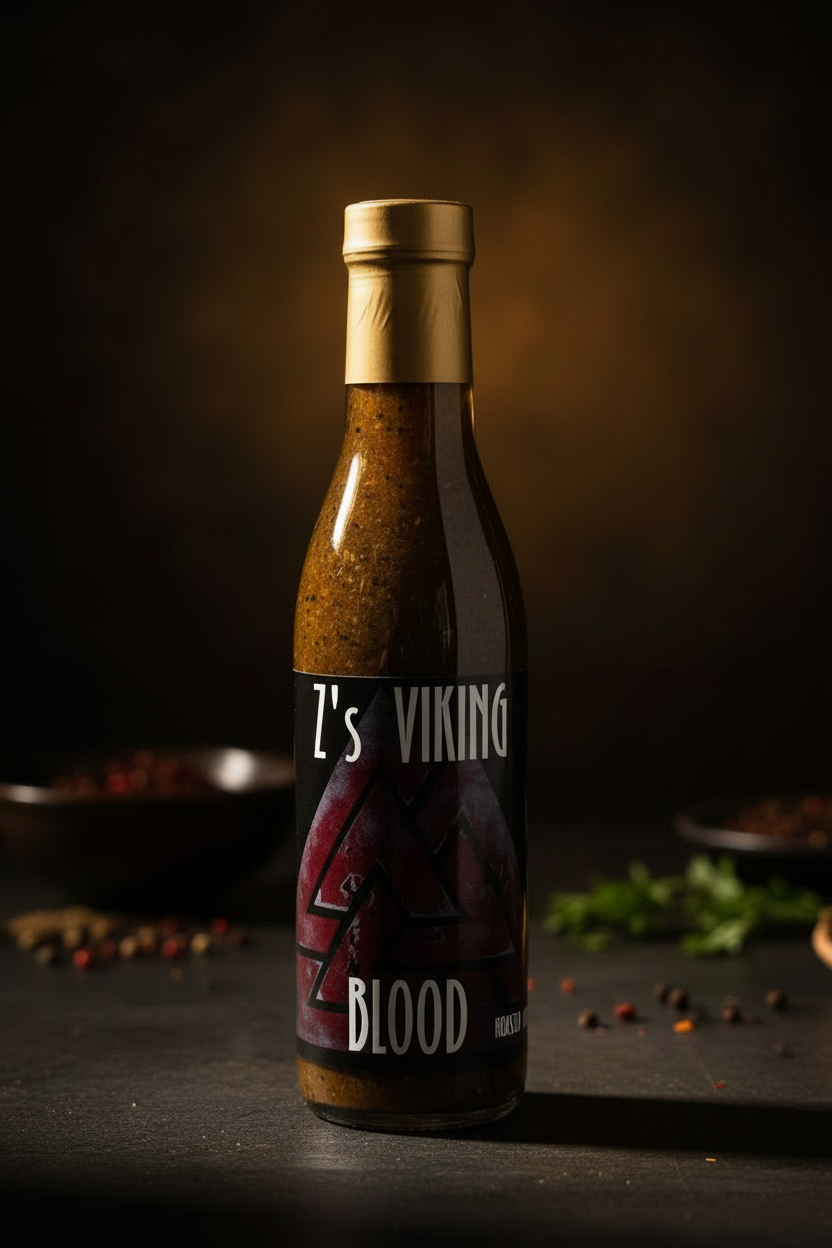 Flame Roasted Hot Sauce – Monster 12.7 oz Bottle