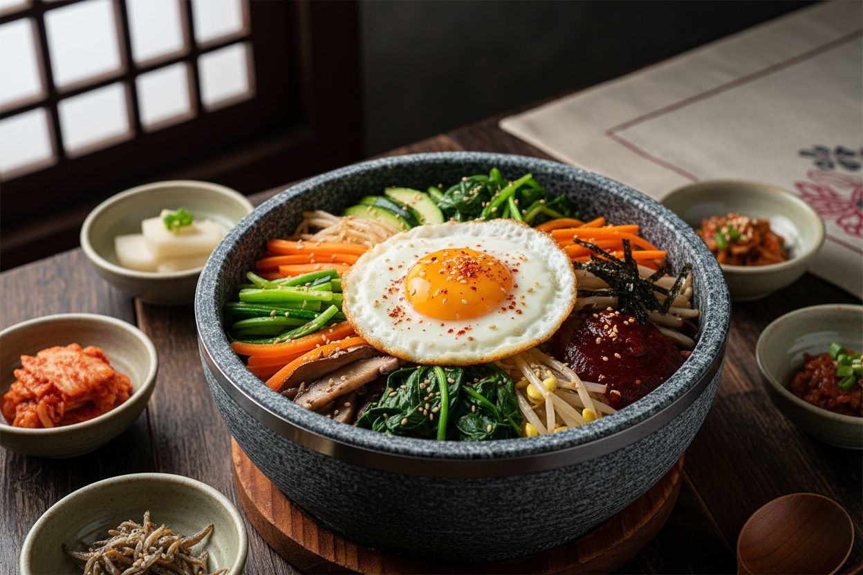 Korean Bibimbap with Gochugaru