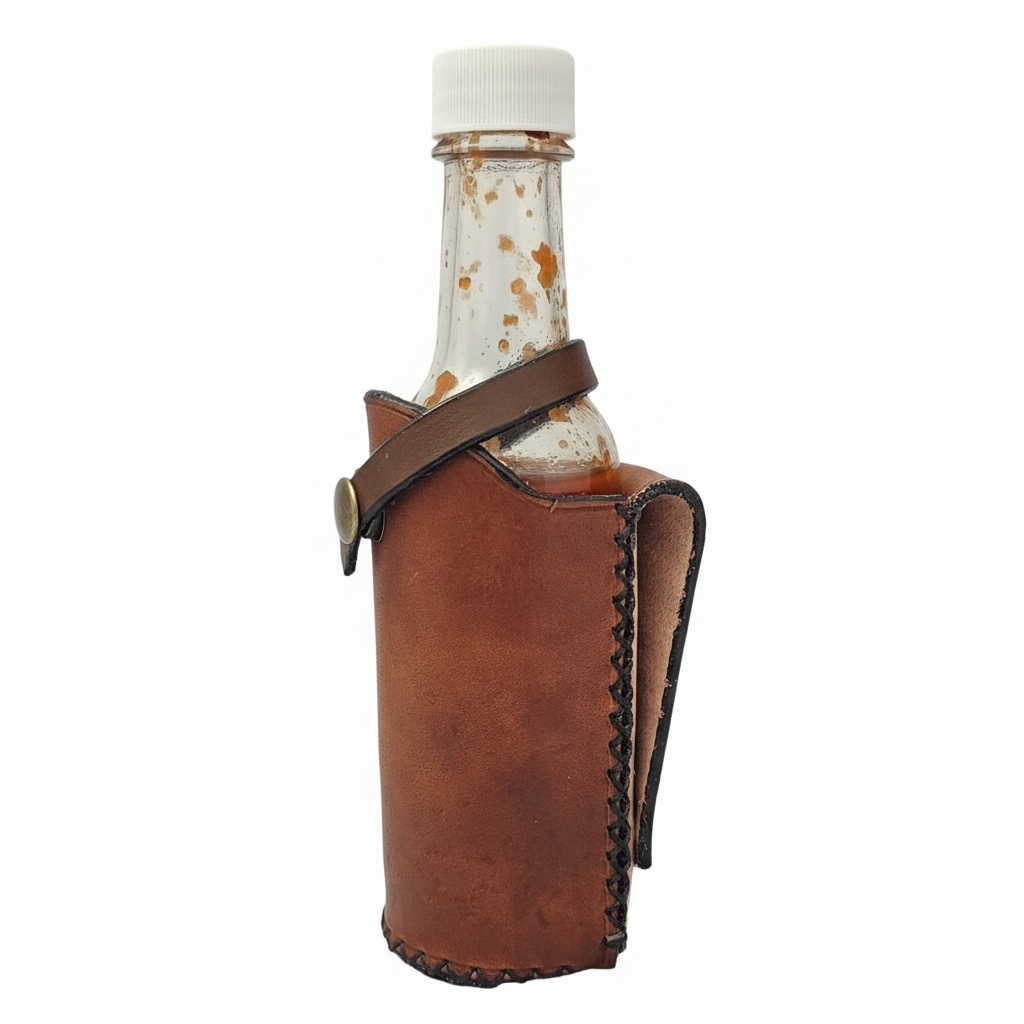 Light Brown Leather Holster - White Background