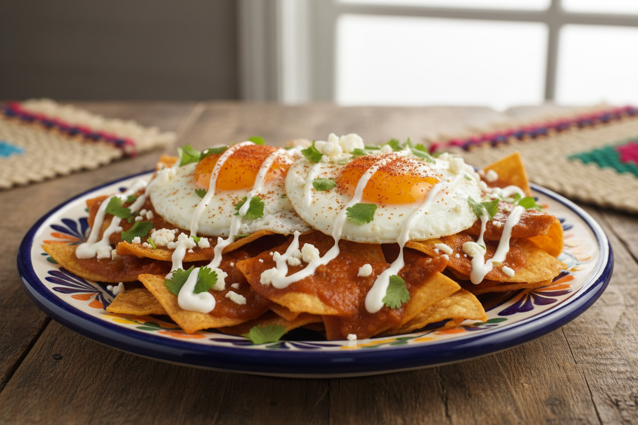 Mexican Chilaquiles with Cascabel