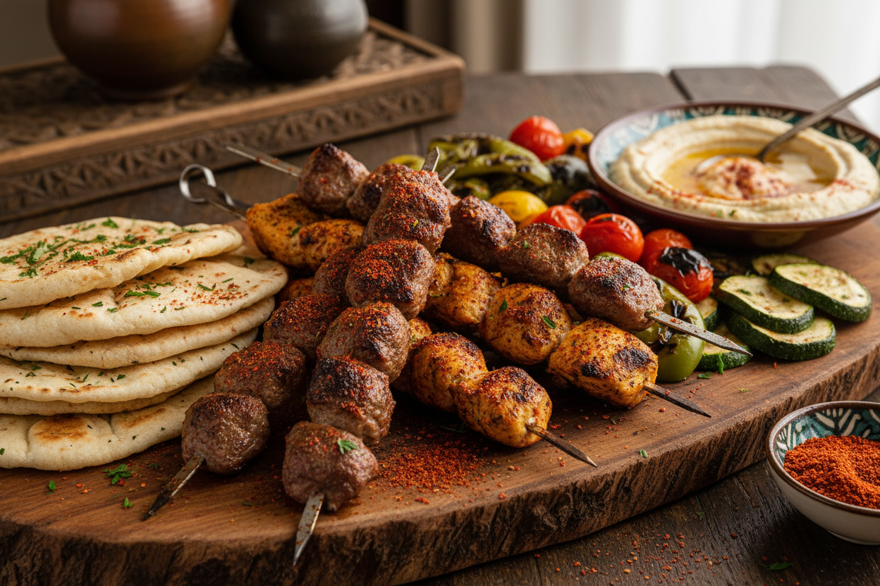 Middle Eastern Kebabs with Aleppo Pepper
