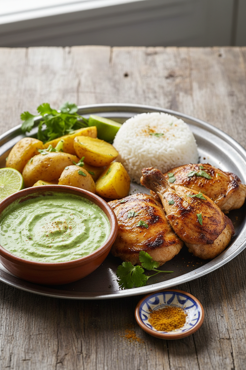 Peruvian Aji Verde Sauce with Chicken