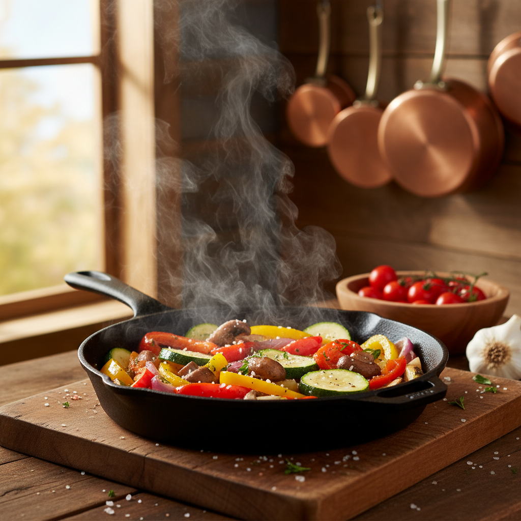 Sautéed Vegetables with Mesquite Smoked Salt