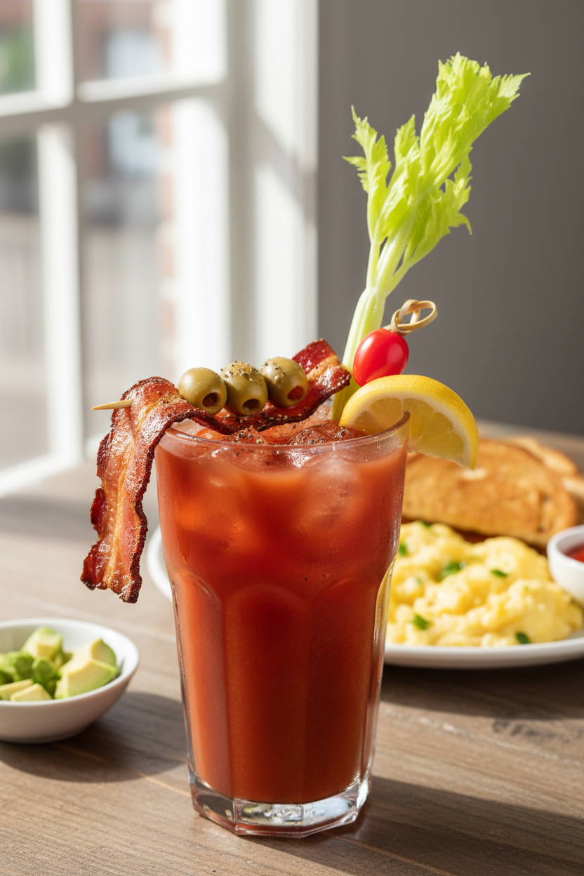 Ultimate Bloody Mary - Bacon, Olives, Celery