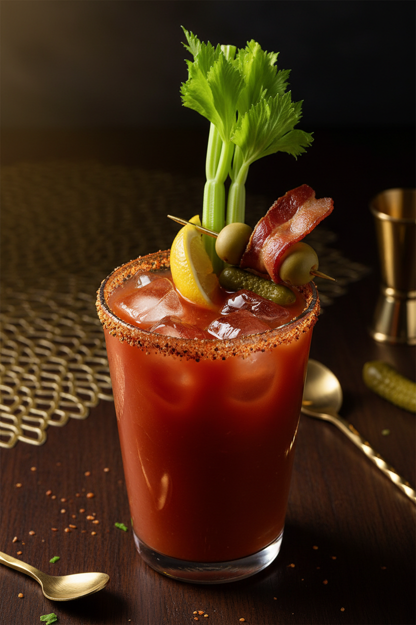Z's Bloody Mary with Rim Seasoning